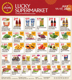 Lucky Supermarket flyer week 28 Page 1