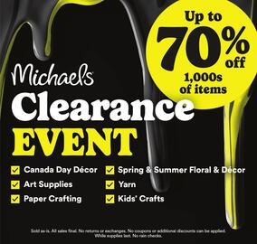 Michaels flyer week 28 Page 1
