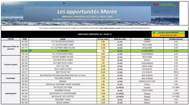 Catalogue Promocash (valable jusqu'au 17-07)