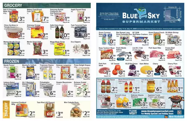 Blue Sky Supermarket flyer (valid until 17-07)