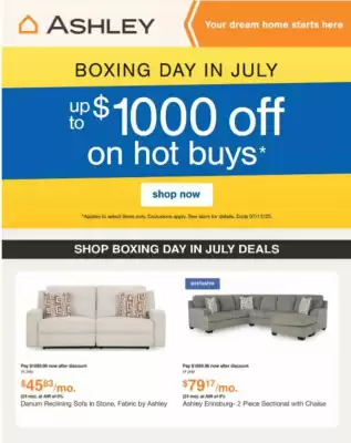 Ashley Furniture flyer (valid until 15-07)
