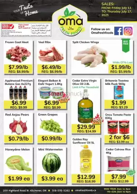Oma Fresh Foods flyer (valid until 17-07)