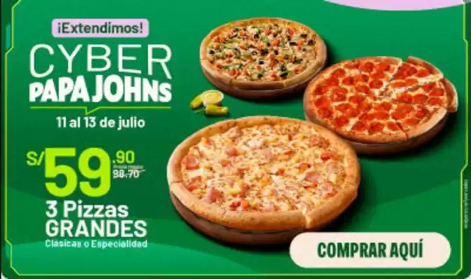 Catálogo Papa John's (válido hasta 13-07)