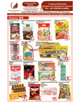 United Supermarket flyer (valid until 17-07)