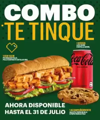 Catálogo Subway (válido hasta 31-07)
