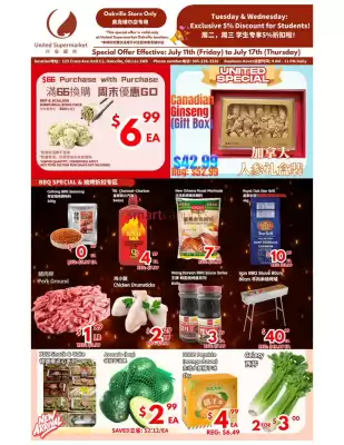 United Supermarket flyer (valid until 17-07)