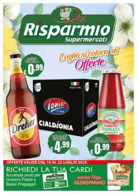 Volantino Risparmio Supermercati (valido fino al 22-07)