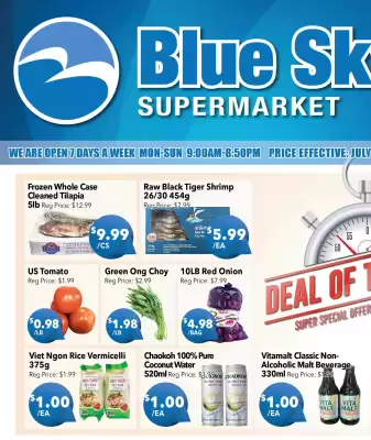 Blue Sky Supermarket flyer (valid until 16-07)