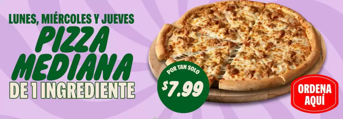 Catálogo Papa John's (válido hasta 31-07)