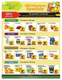 Food World Supermarket flyer week 28 Page 1
