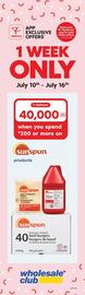 Wholesale Club flyer week 28 Page 1