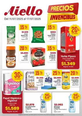 Catálogo Supermercados Aiello (válido hasta 17-07)