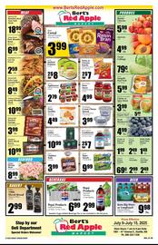 Bert's Red Apple Weekly Ad week 28 Page 1