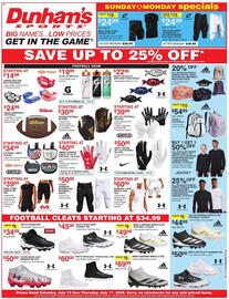 Dunham's Sports Weekly Ad week 28 Page 1