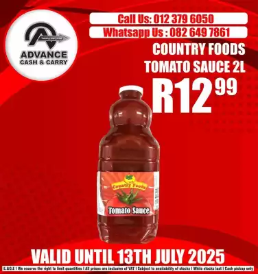 Advance Cash n Carry catalogue (valid until 13-07)