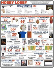 Hobby Lobby Weekly Ad week 29 Page 1