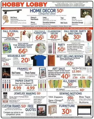 Hobby Lobby Weekly Ad (valid until 19-07)