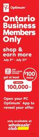Wholesale Club flyer Page 1