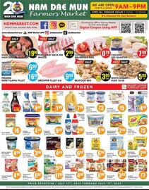 Nam Dae Mun Farmers Market Weekly Ad week 28 Page 1