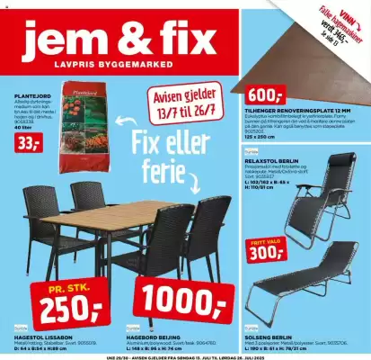 jem & fix Kundeavis (gyldig til 26-07)