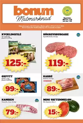 Bonum Matmarknad reklamblad