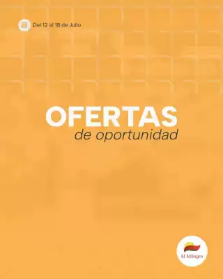 Catálogo El Milagro Mayorista (válido hasta 18-07)