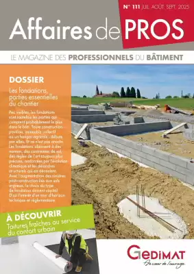 Catalogue Gedimat (valable jusqu'au 30-09)