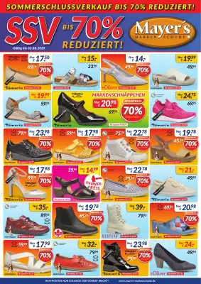 Mayer's Markenschuhe Prospekt (gültig bis 2-08)