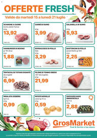 Volantino GrosMarket settimana 29 Pagina 1