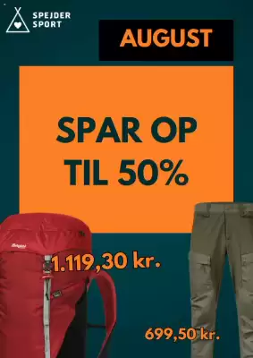 Spejder Sport tilbudsavis (gælder indtil 31-08)