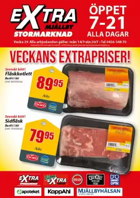 Extra Mjällby Stormarknad reklamblad