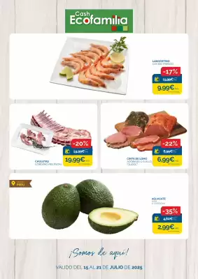 Folleto Cash Ecofamilia (válido hasta el 21-07)