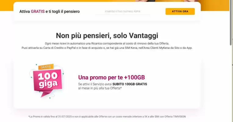 Volantino Kena Mobile (valido fino al 31-07)