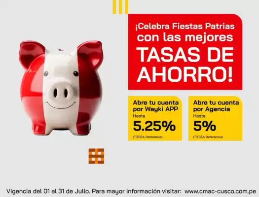 Catálogo Caja Municipal Cusco (válido hasta 31-07)