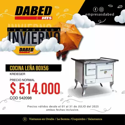 Catálogo Dabed (válido hasta 31-07)