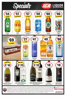 IGA Liquor catalogue (valid until 22-07)