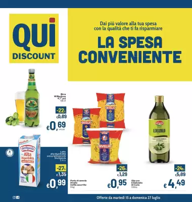 Volantino Qui Discount (valido fino al 27-07)