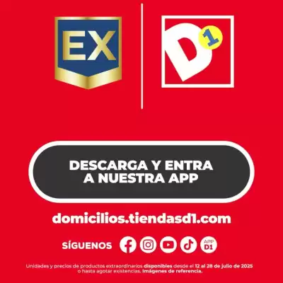 Catálogo Tiendas D1 (válido hasta 28-07)