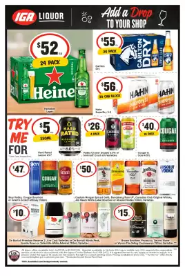 IGA Liquor catalogue (valid until 29-07)