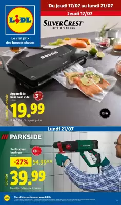 Catalogue Lidl (valable jusqu'au 21-07)