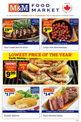M & M Food Market flyer (valid until 22-07)
