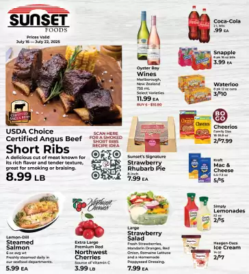 Sunset Foods Weekly Ad (valid until 22-07)