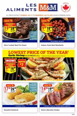 M & M Food Market flyer (valid until 23-07)