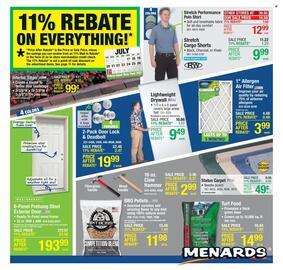 Menards Weekly Ad Page 1