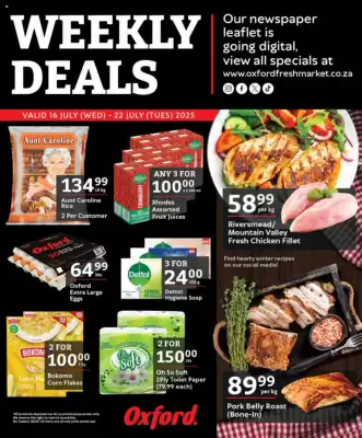 Oxford Freshmarket catalogue