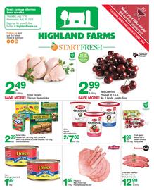 Highland Farms flyer week 29 Page 1