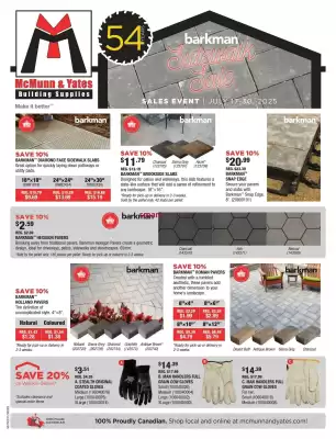 McMunn & Yates Building Supplies flyer (valid until 30-07)