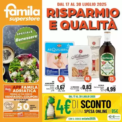 Volantino Famila Superstore (valido fino al 30-07)