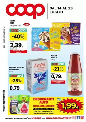 Volantino Coop Master Alleanza 3.0 (valido fino al 23-07)