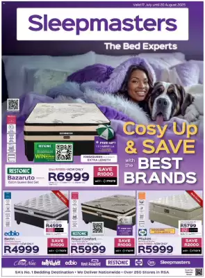Sleepmasters catalogue (valid until 20-08)